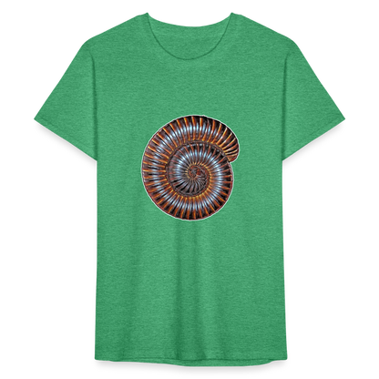 Männer Fruit of the Loom T-Shirt Archispirostreptus gigas - Grün meliert