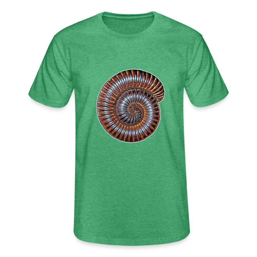 Männer Fruit of the Loom T-Shirt Archispirostreptus gigas - Grün meliert