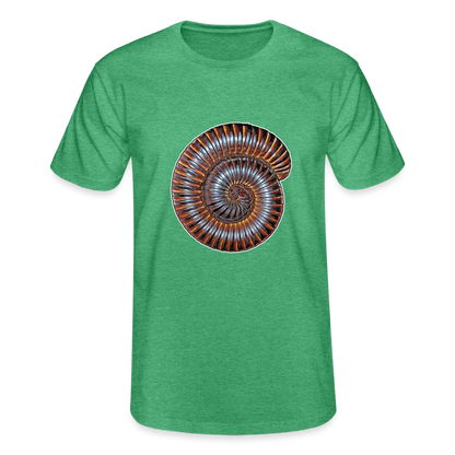 Männer Fruit of the Loom T-Shirt Archispirostreptus gigas - Grün meliert