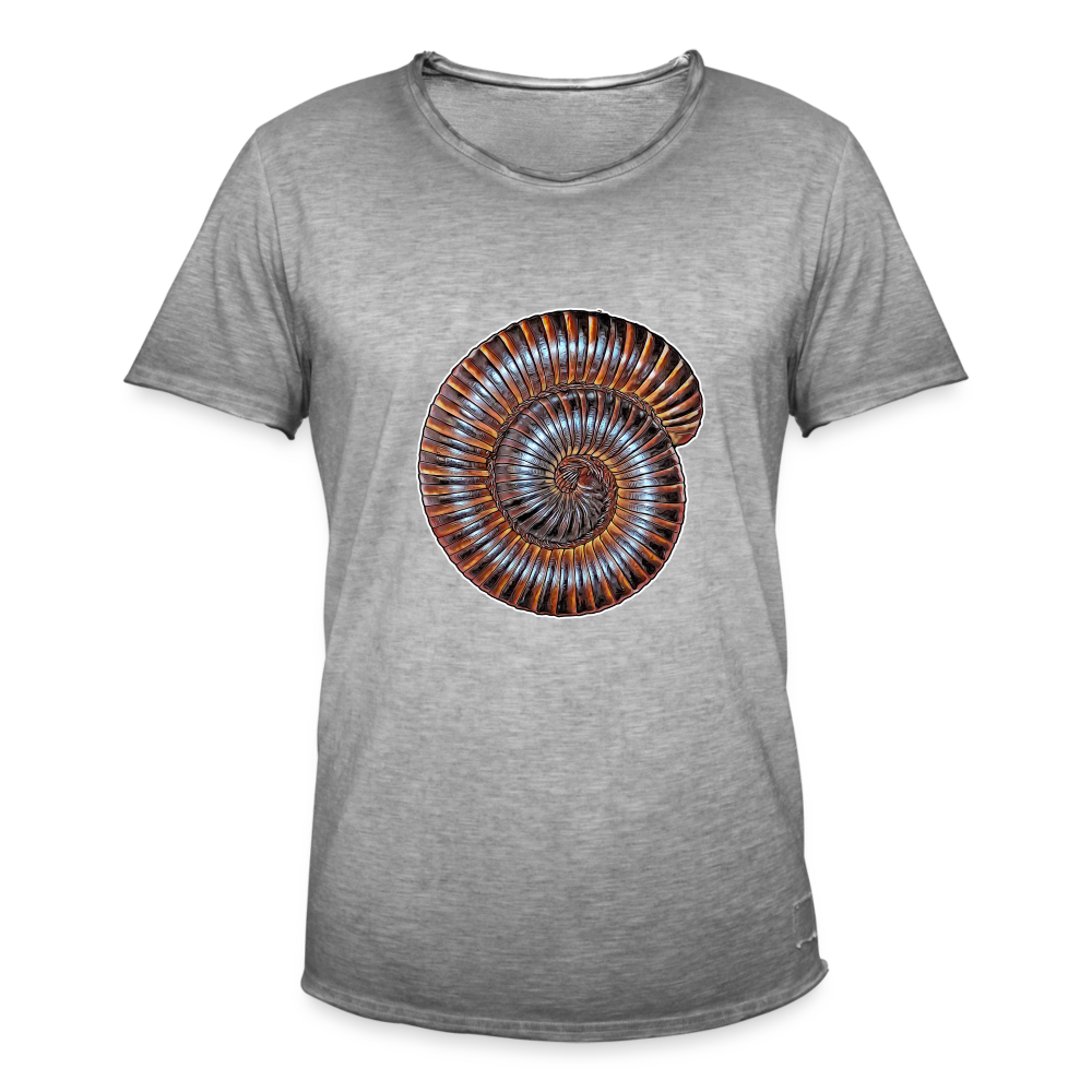 Männer Vintage T-Shirt Archispirostreptus gigas - Vintage Grau