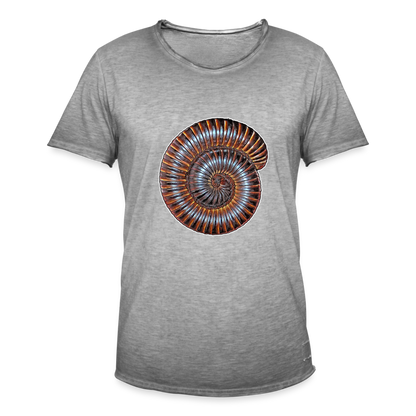 Männer Vintage T-Shirt Archispirostreptus gigas - Vintage Grau