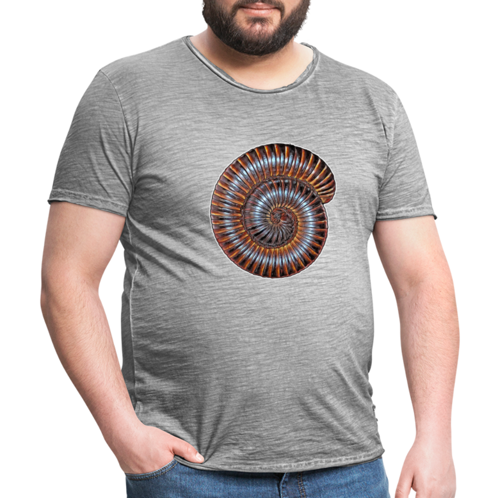 Männer Vintage T-Shirt Archispirostreptus gigas - Vintage Grau