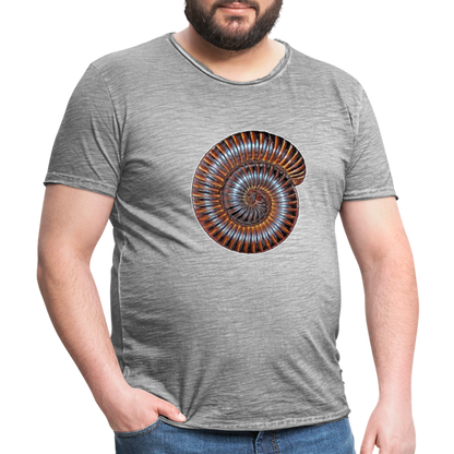 Männer Vintage T-Shirt Archispirostreptus gigas - Vintage Grau