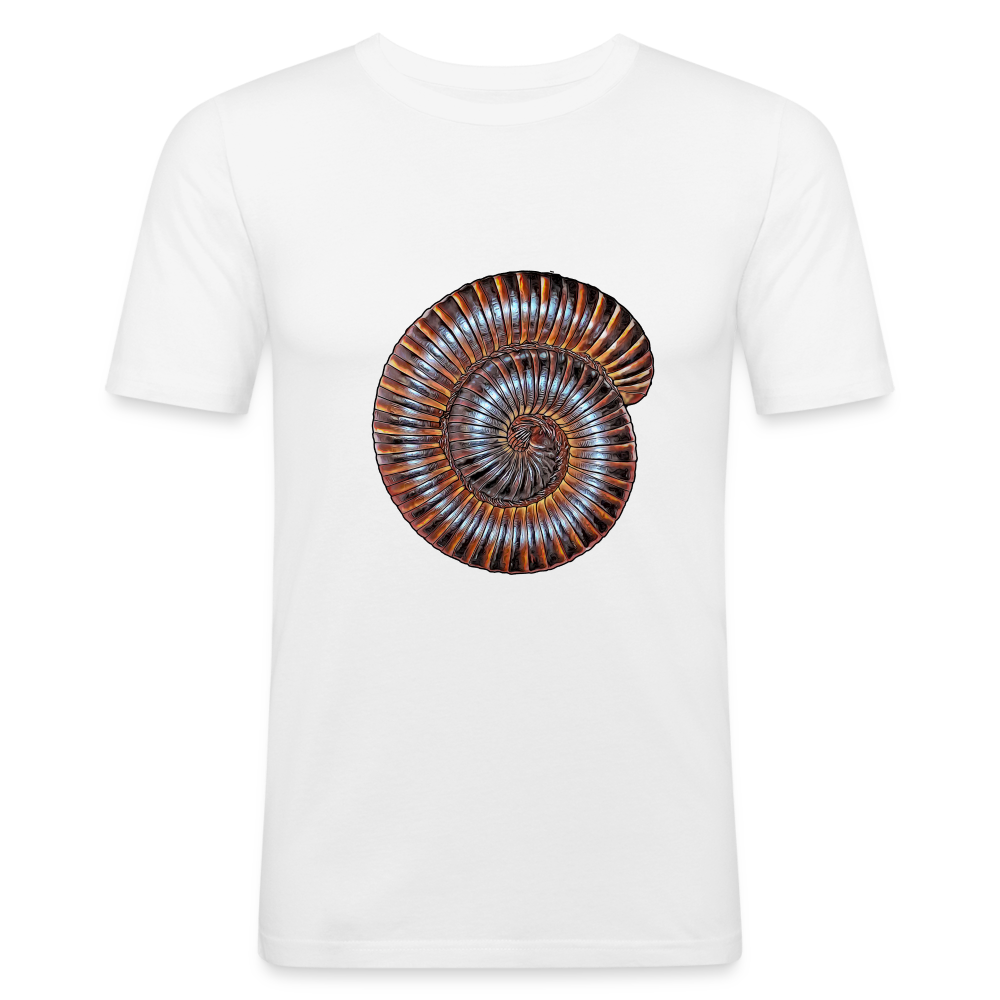 Männer Slim Fit T-Shirt Archispirostreptus gigas - weiß