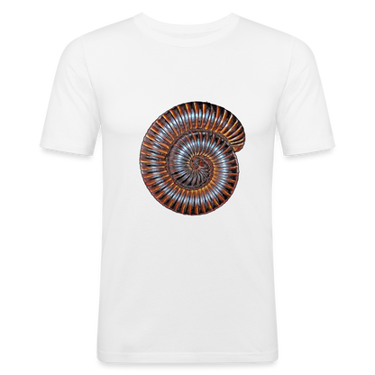 Männer Slim Fit T-Shirt Archispirostreptus gigas - weiß