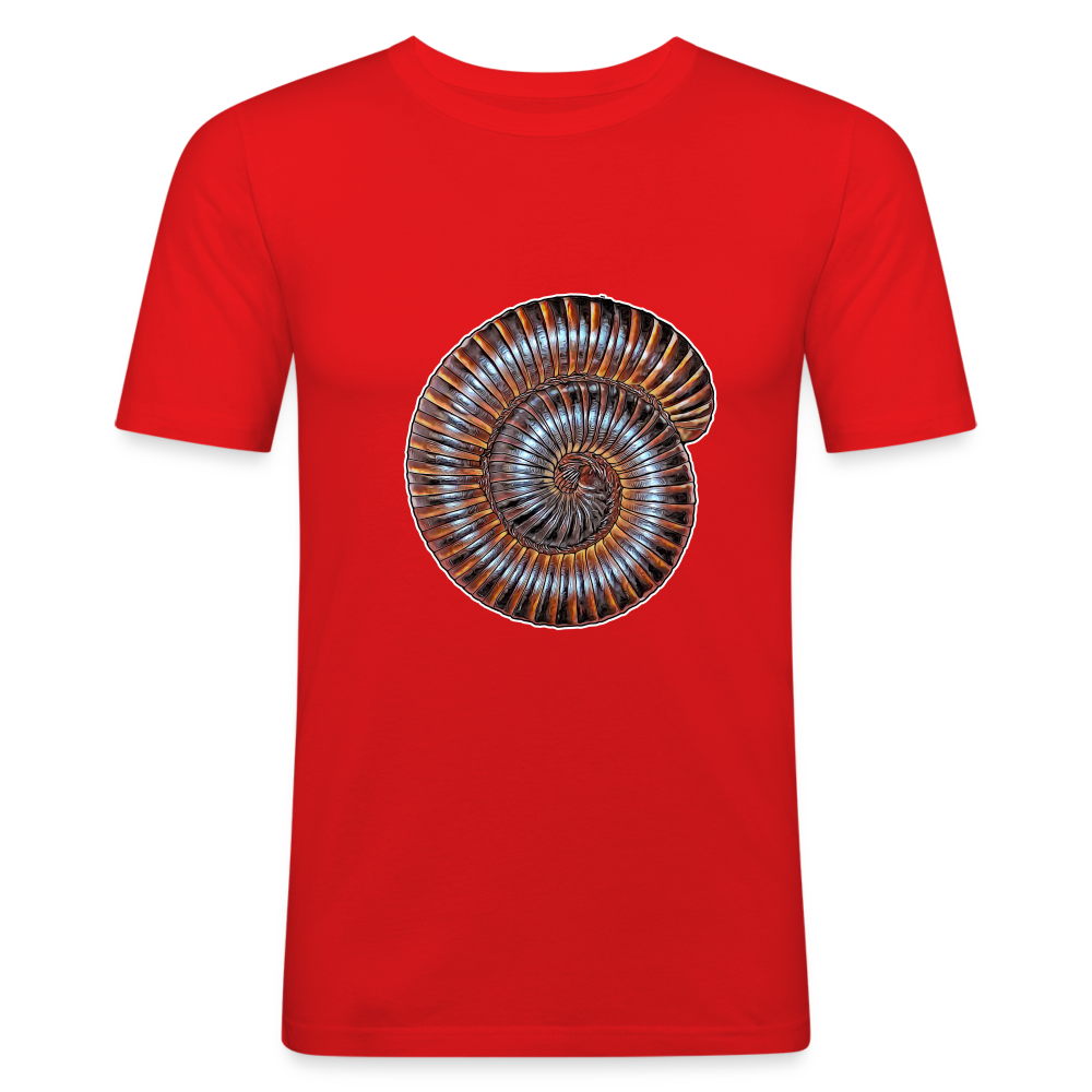 Männer Slim Fit T-Shirt Archispirostreptus gigas - Rot
