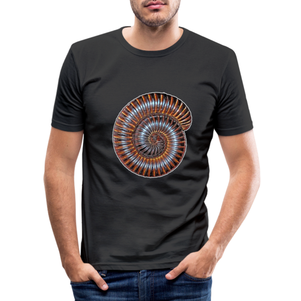 Männer Slim Fit T-Shirt Archispirostreptus gigas - Schwarz