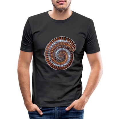 Männer Slim Fit T-Shirt Archispirostreptus gigas - Schwarz