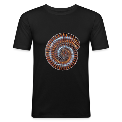 Männer Slim Fit T-Shirt Archispirostreptus gigas - Schwarz