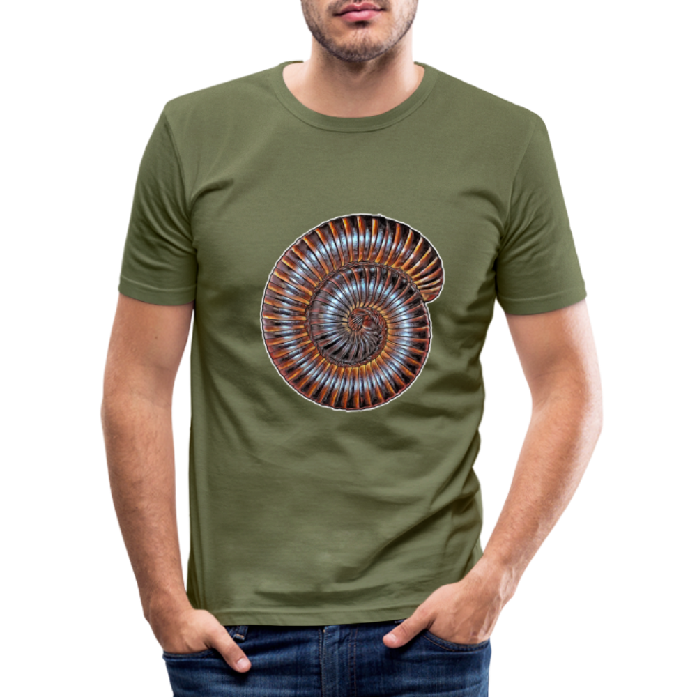 Männer Slim Fit T-Shirt Archispirostreptus gigas - khaki Grün
