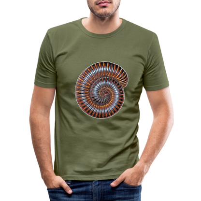 Männer Slim Fit T-Shirt Archispirostreptus gigas - khaki Grün