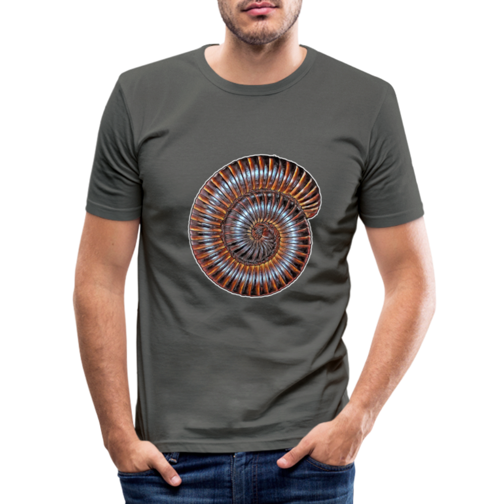 Männer Slim Fit T-Shirt Archispirostreptus gigas - Graphite