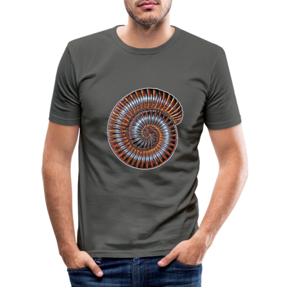 Männer Slim Fit T-Shirt Archispirostreptus gigas - Graphite