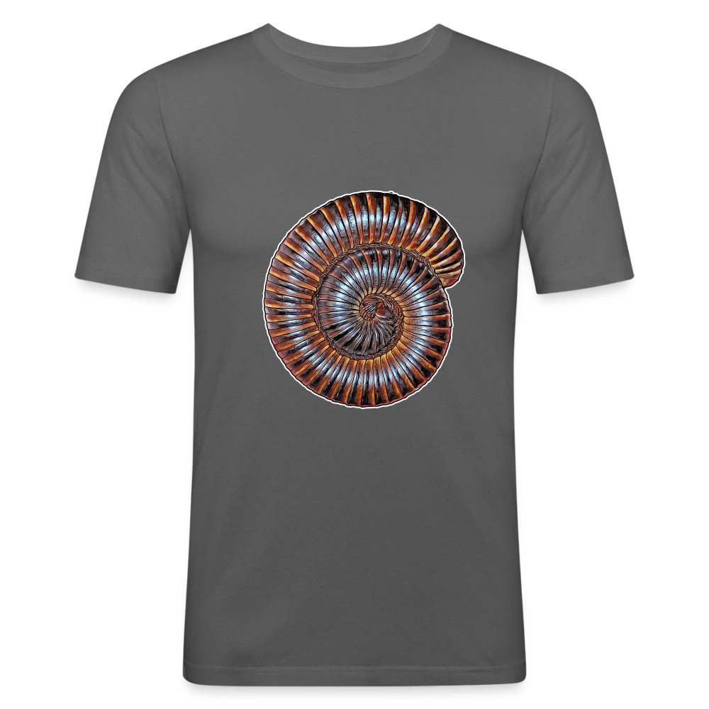 Männer Slim Fit T-Shirt Archispirostreptus gigas - Graphite