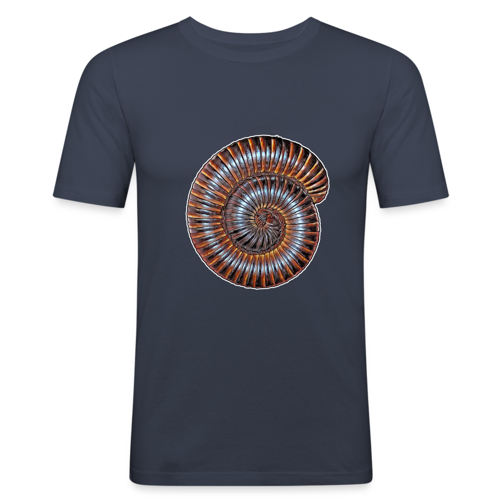 Männer Slim Fit T-Shirt Archispirostreptus gigas - Navy