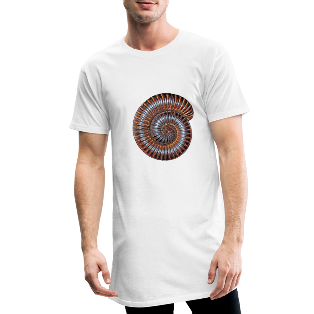 Männer Urban Longshirt Archispirostreptus gigas - weiß