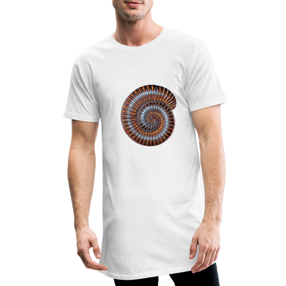 Männer Urban Longshirt Archispirostreptus gigas - weiß