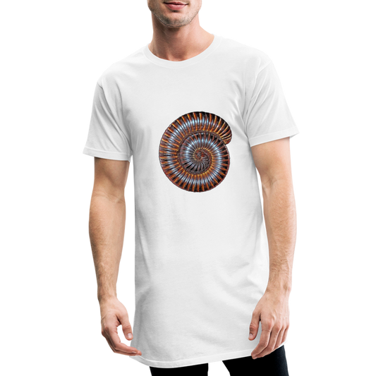 Männer Urban Longshirt Archispirostreptus gigas - weiß