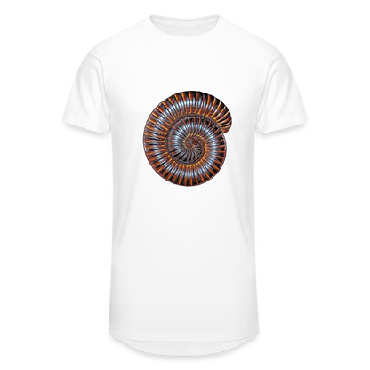 Männer Urban Longshirt Archispirostreptus gigas - weiß