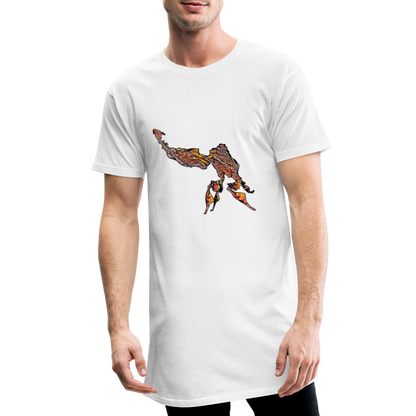 Männer Urban Longshirt Phyllocrania paradoxa male - weiß