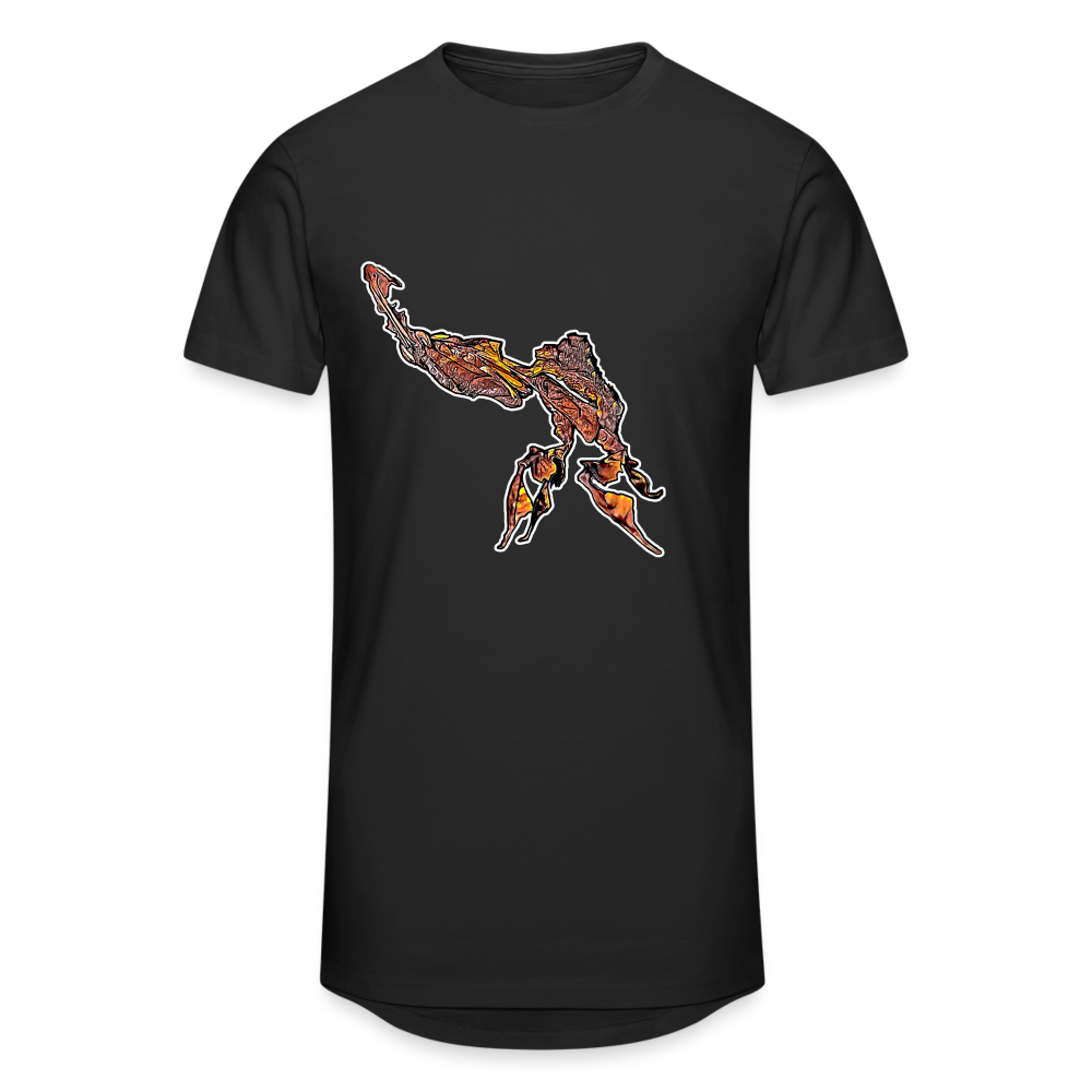 Männer Urban Longshirt Phyllocrania paradoxa male - Schwarz