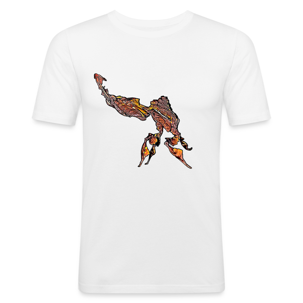 Männer Slim Fit T-Shirt Phyllocrania paradoxa male - weiß