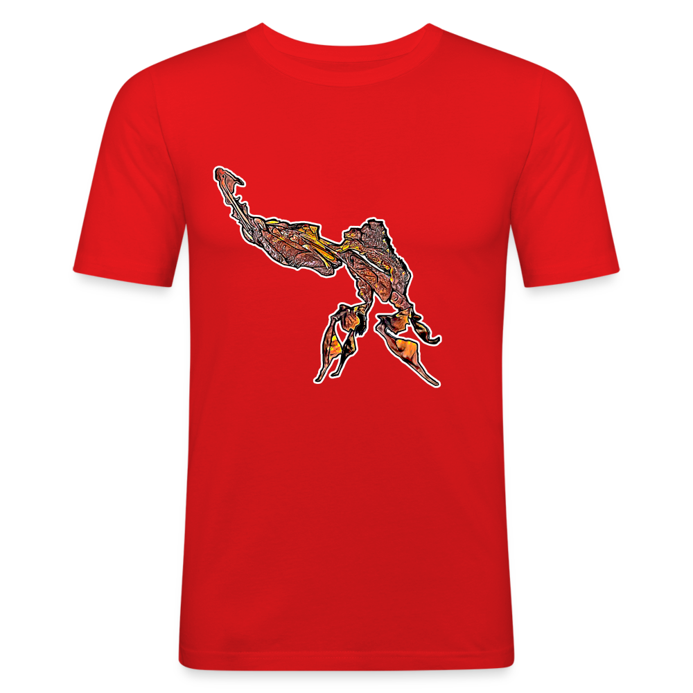 Männer Slim Fit T-Shirt Phyllocrania paradoxa male - Rot