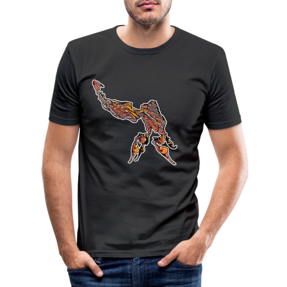 Männer Slim Fit T-Shirt Phyllocrania paradoxa male - Schwarz