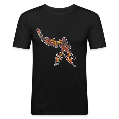 Männer Slim Fit T-Shirt Phyllocrania paradoxa male - Schwarz