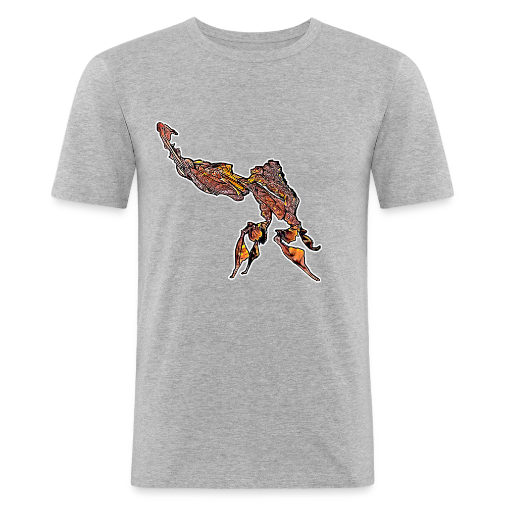 Männer Slim Fit T-Shirt Phyllocrania paradoxa male - Grau meliert