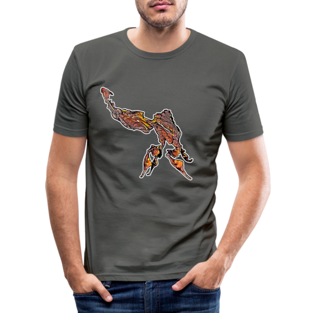 Männer Slim Fit T-Shirt Phyllocrania paradoxa male - Graphite