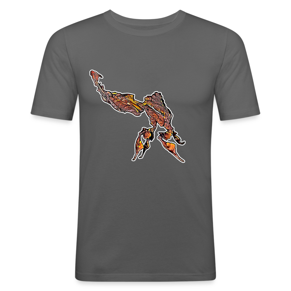 Männer Slim Fit T-Shirt Phyllocrania paradoxa male - Graphite