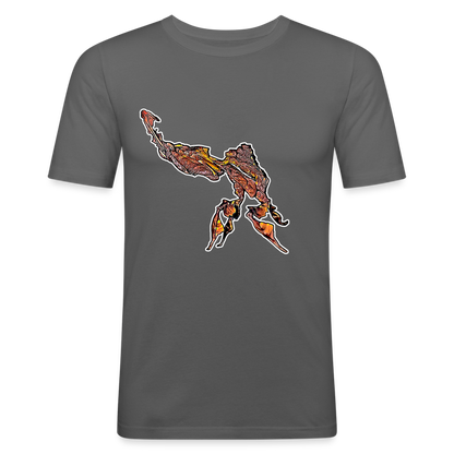 Männer Slim Fit T-Shirt Phyllocrania paradoxa male - Graphite