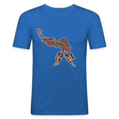 Männer Slim Fit T-Shirt Phyllocrania paradoxa male - Königsblau