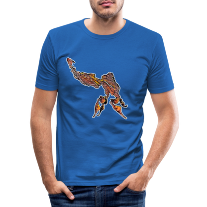 Männer Slim Fit T-Shirt Phyllocrania paradoxa male - Königsblau