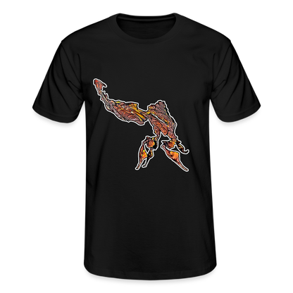 Männer Fruit of the Loom T-Shirt Phyllocrania paradoxa - Schwarz