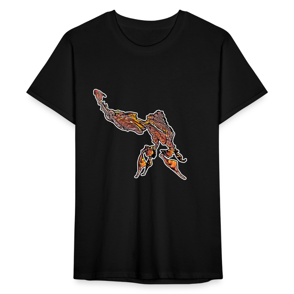 Männer Fruit of the Loom T-Shirt Phyllocrania paradoxa - Schwarz