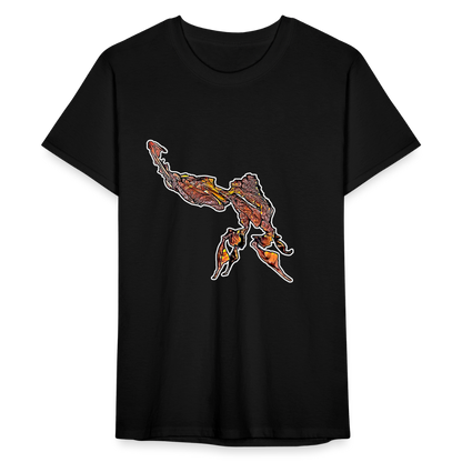 Männer Fruit of the Loom T-Shirt Phyllocrania paradoxa - Schwarz