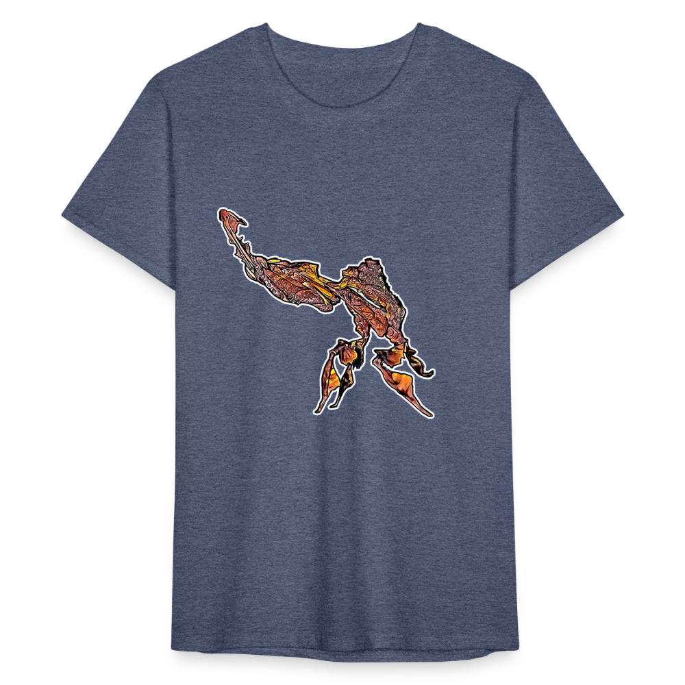 Männer Fruit of the Loom T-Shirt Phyllocrania paradoxa - Navy meliert