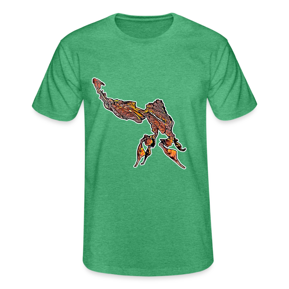 Männer Fruit of the Loom T-Shirt Phyllocrania paradoxa - Grün meliert