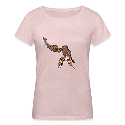 Frauen Stanley & Stella Bio-T-Shirt Phyllocrania paradoxa male - Rosa-Creme meliert