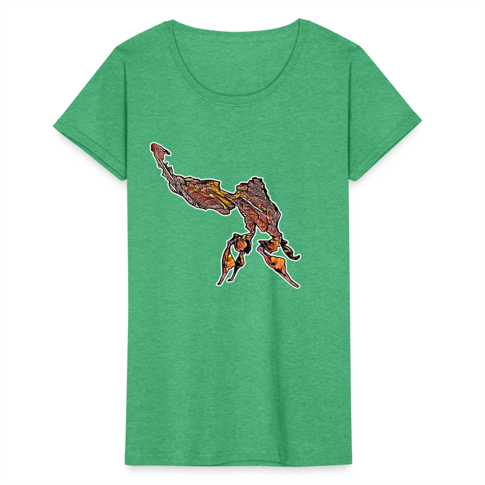 Frauen Fruit of the Loom T-Shirt Phyllocrania paradoxa male - Grün meliert