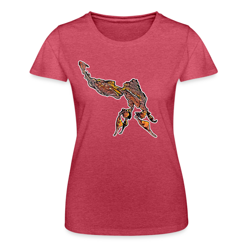 Frauen Fruit of the Loom T-Shirt Phyllocrania paradoxa male - Rot meliert