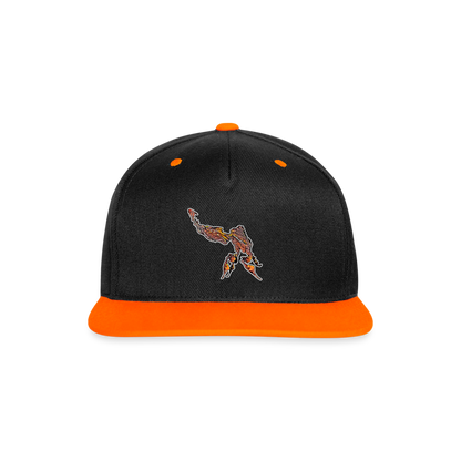 Cappy Kontrast Snapback Phyllocrania paradoxa male - Schwarz/Neonorange