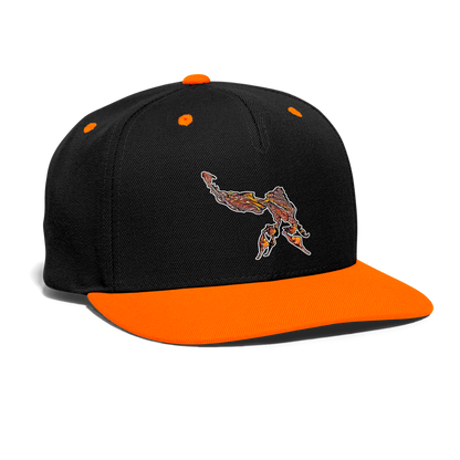 Cappy Kontrast Snapback Phyllocrania paradoxa male - Schwarz/Neonorange