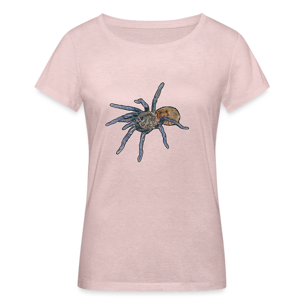 Frauen Stanley & Stella Bio-T-Shirt Chromatopelma cyaneopubescens - Rosa-Creme meliert