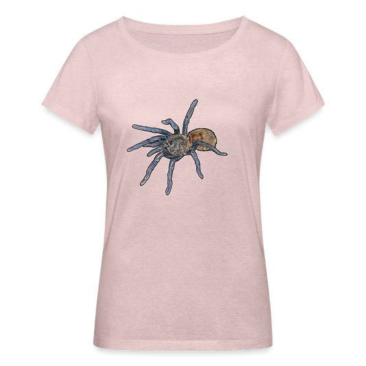 Frauen Stanley & Stella Bio-T-Shirt Chromatopelma cyaneopubescens - Rosa-Creme meliert