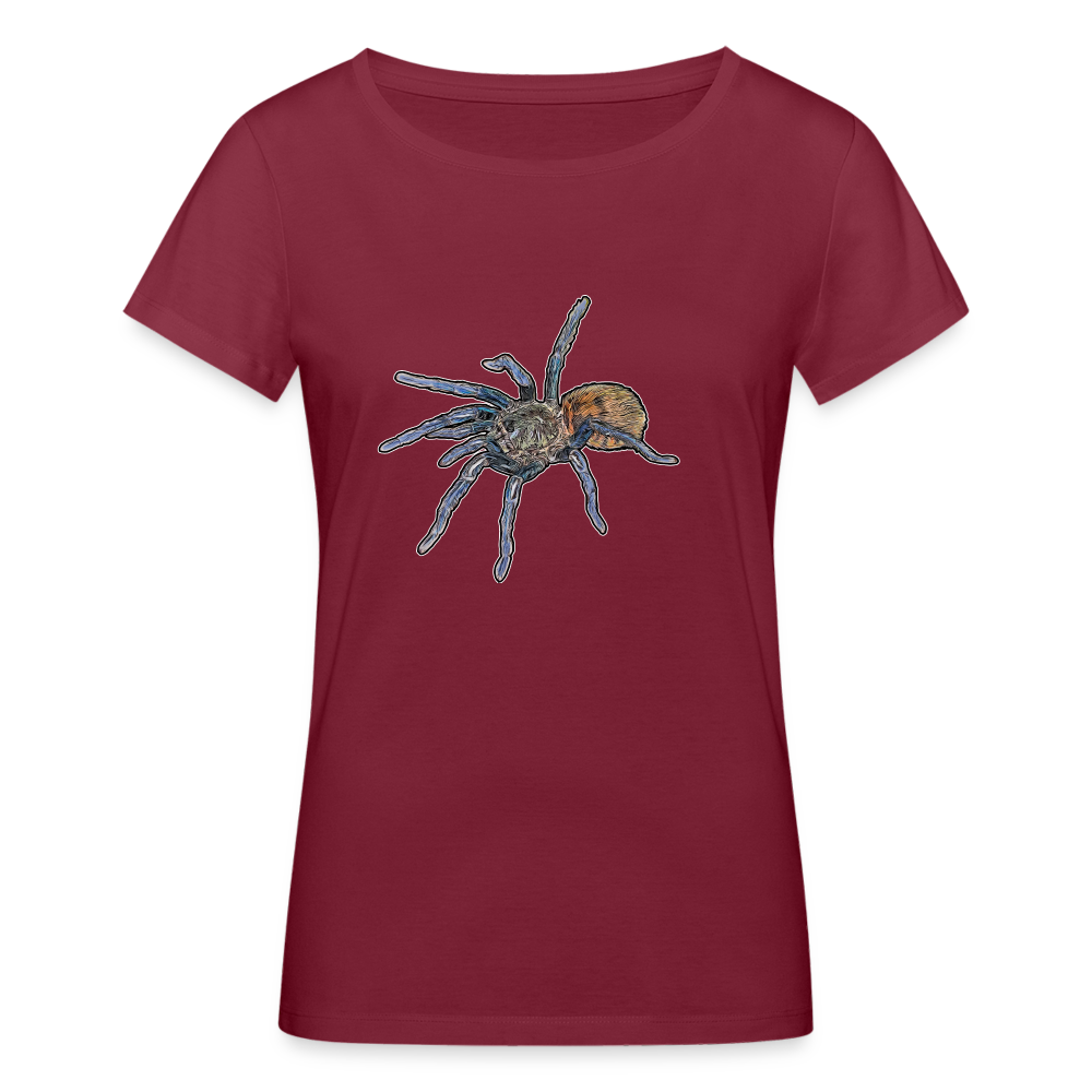 Frauen Stanley & Stella Bio-T-Shirt Chromatopelma cyaneopubescens - Burgunderrot