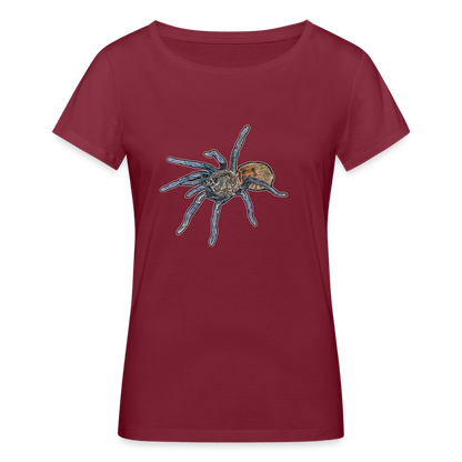 Frauen Stanley & Stella Bio-T-Shirt Chromatopelma cyaneopubescens - Burgunderrot