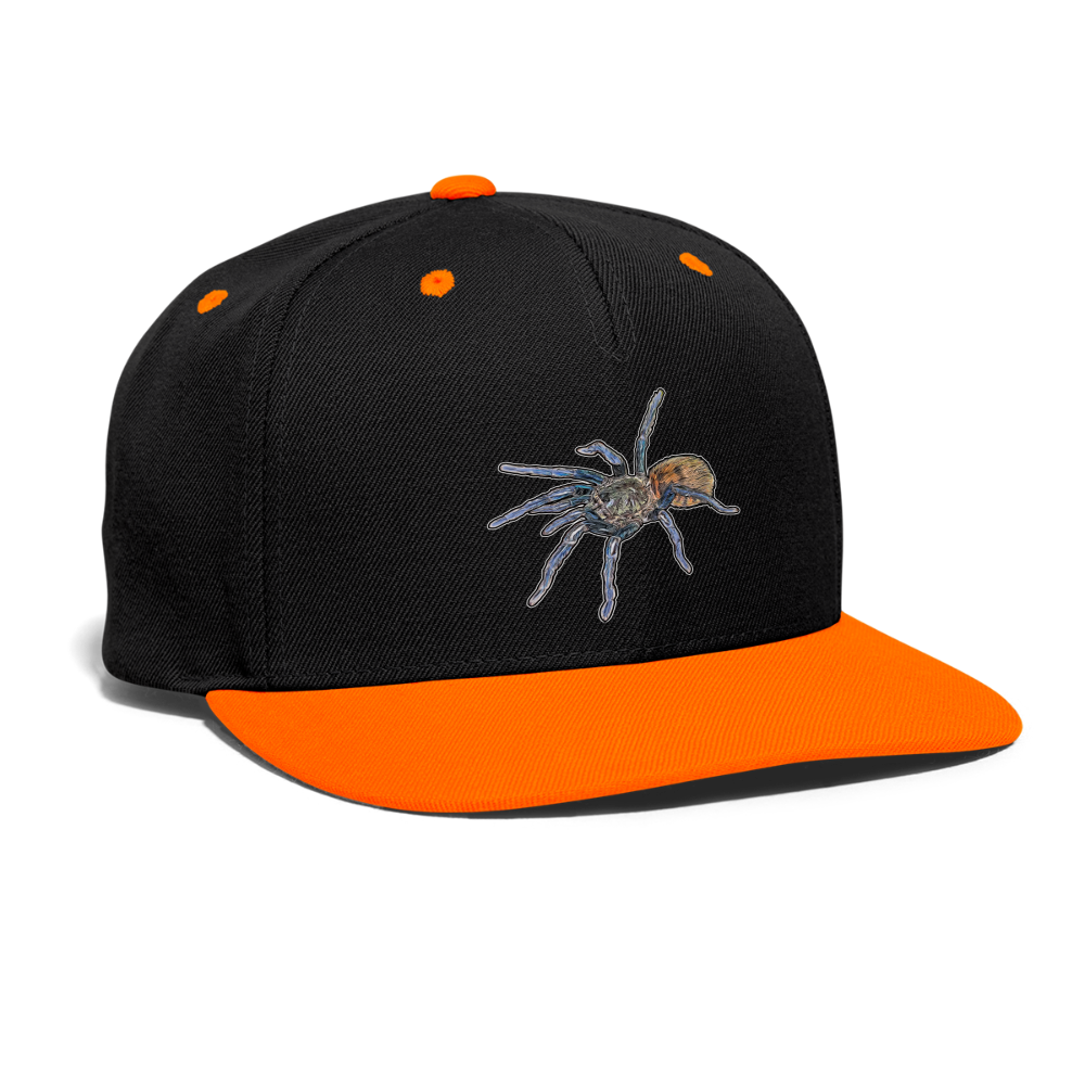 Cappy Kontrast Snapback Chromatopelma cyaneopubescens - Schwarz/Neonorange